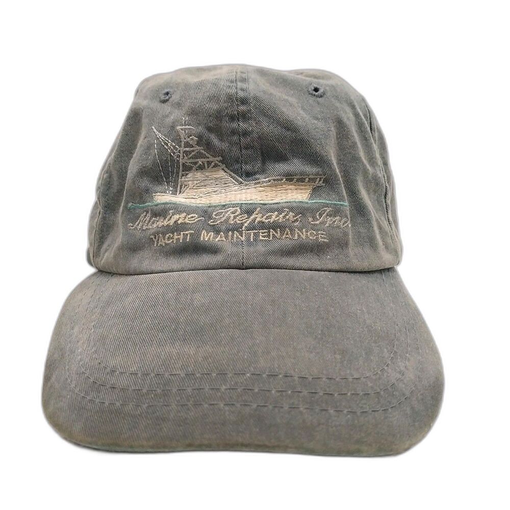 Marine Repair Inc. Hat Yacht Maintenance Green ADAMS Adjustable Strap #H8